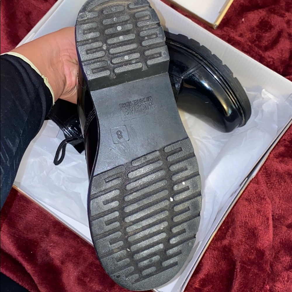 MICHAEL KORS - Black Combat Rain Boots - Picture 3 of 5